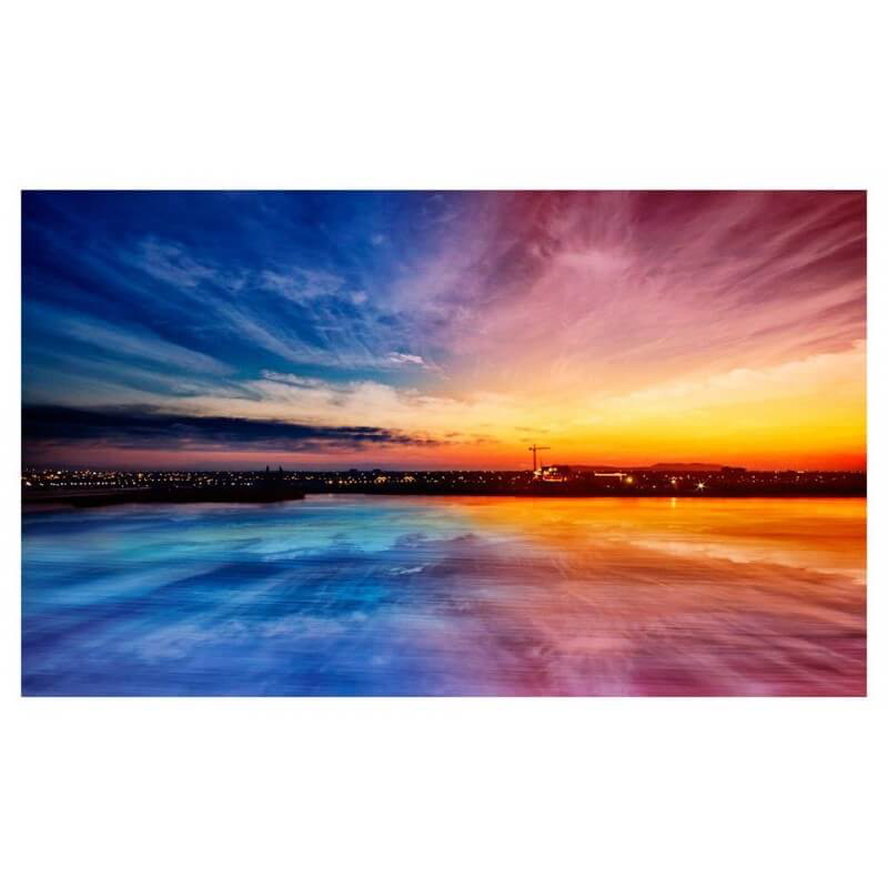 Πίνακας σε καμβά με Θάλασσα με πολύχρωμο ηλιοβασίλεμα